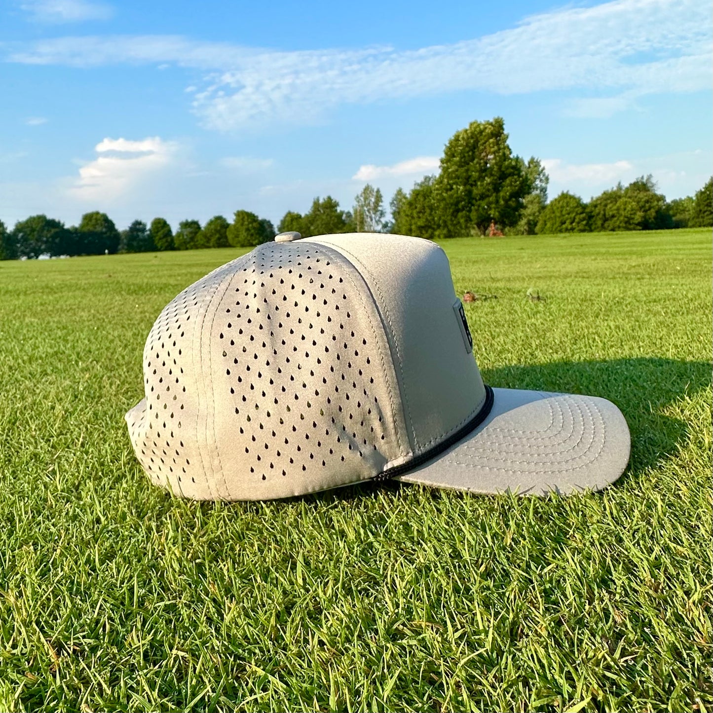 Gray and Black Dad Golf Hat