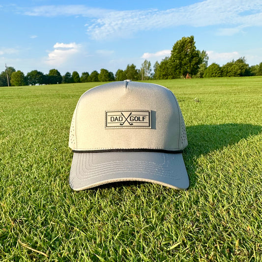 Gray and Black Dad Golf Hat